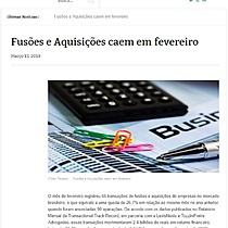 Fuses e Aquisies caem em fevereiro